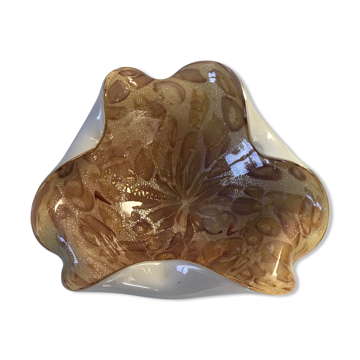 Vintage Murano glass pocket trays