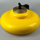 60s 70s ceiling lamp hanging lamp plastic chrome metal space age design