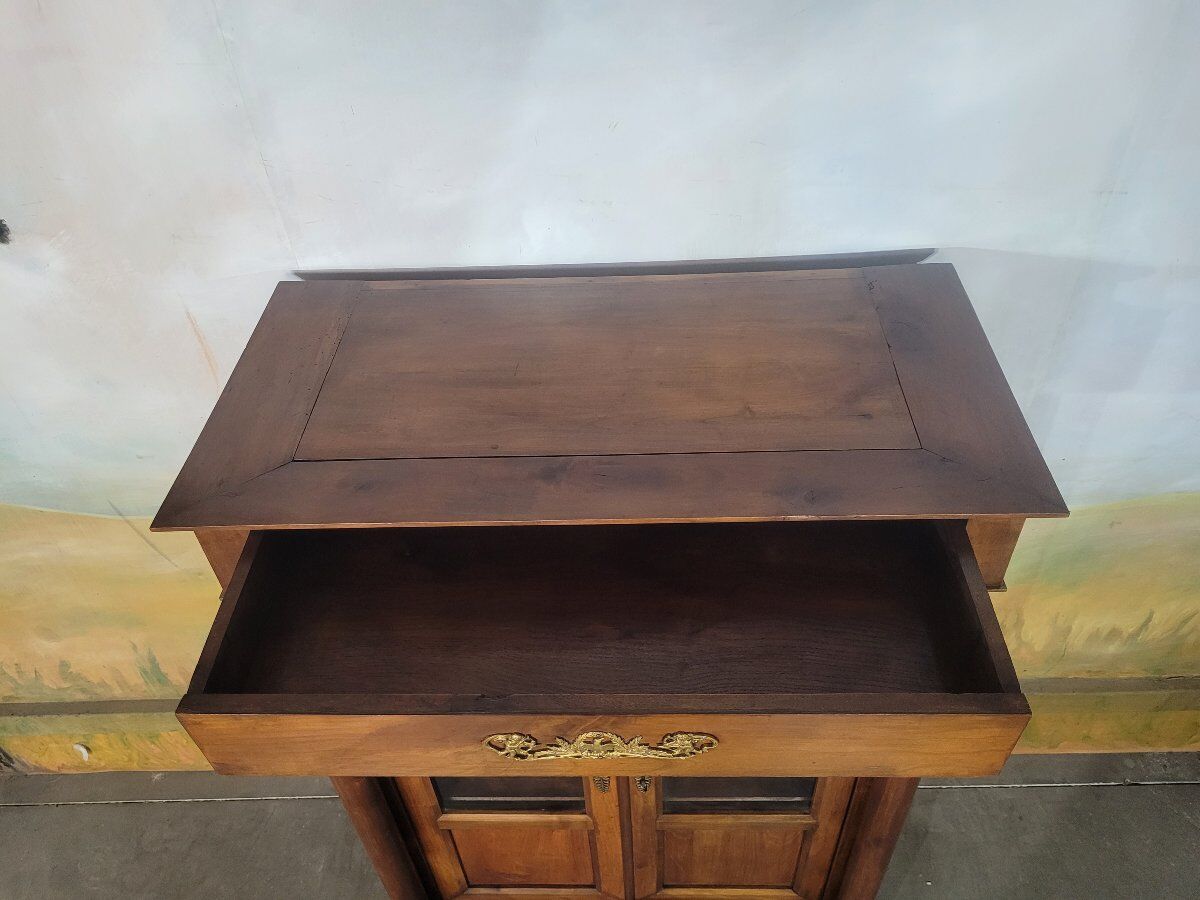 Small Empire library in cherry wood.