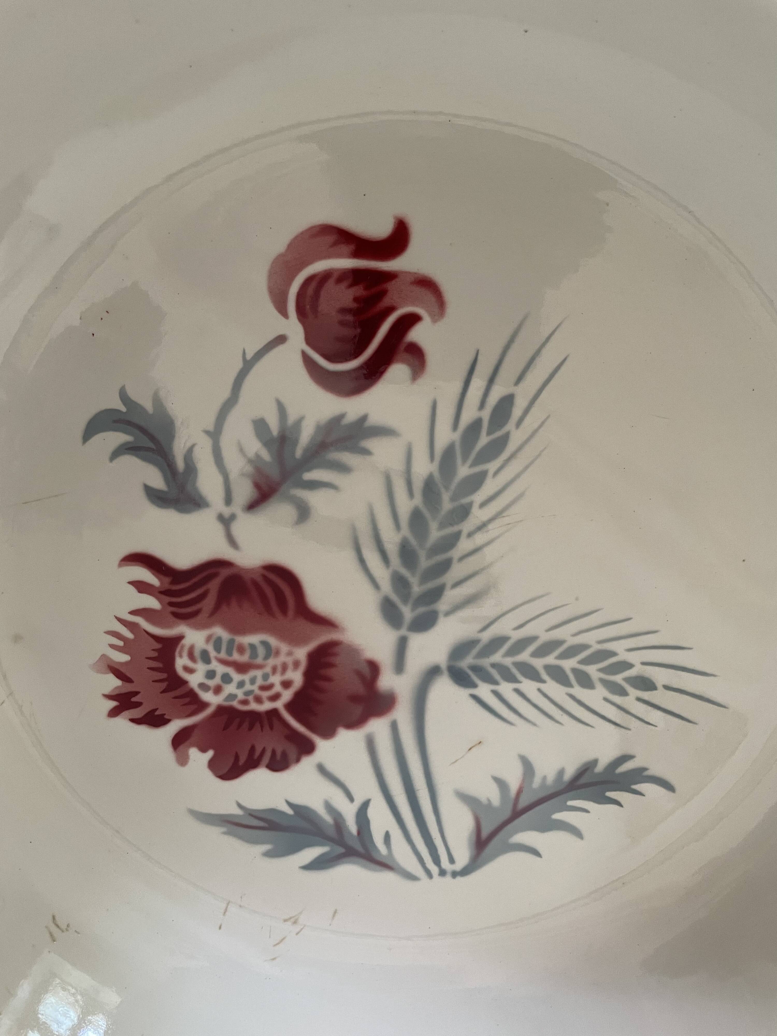 Hollow dish Sarreguemines model Carole