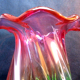 Murano crystal art deco vase