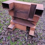 Table basse MPCEM acier Corten design vintage