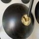Paire d’appliques murales vintage noires
