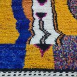 Tapis berbère bohemian en laine fait main 150 X 100 CM