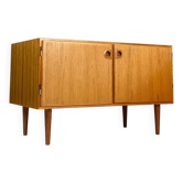 Danish teak lowboard chest of drawers TV HiFi sideboard vintage 70s