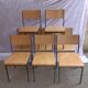 Set of 8 industrial chairs