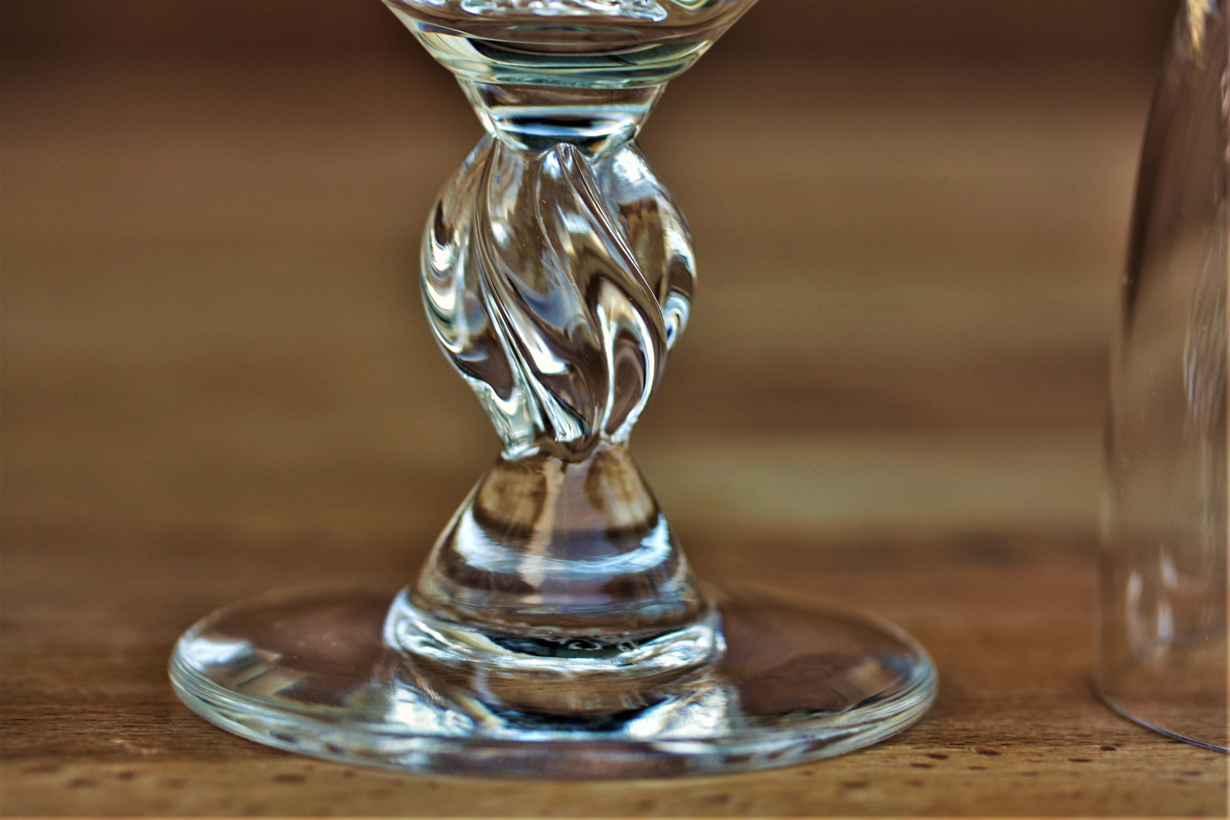 Lalique crystal water glass