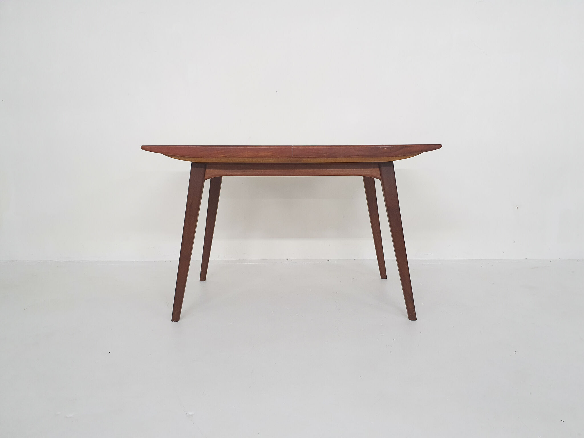 Louis van Teeffelen for Webe teak extendable dining table, The Netherlands 1950's