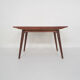 Louis van Teeffelen for Webe teak extendable dining table, The Netherlands 1950's
