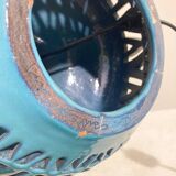 Mid-Century Blue Ceramic Table Lamp