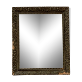 Miroir doré piqué ancien