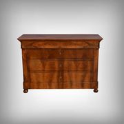 Walnut burl commode, Restoration period – early 19th century