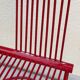 Swing Chair Jutta and Herbert Ohl Rosenthal Lübke 1982 Lacquered Red Steel