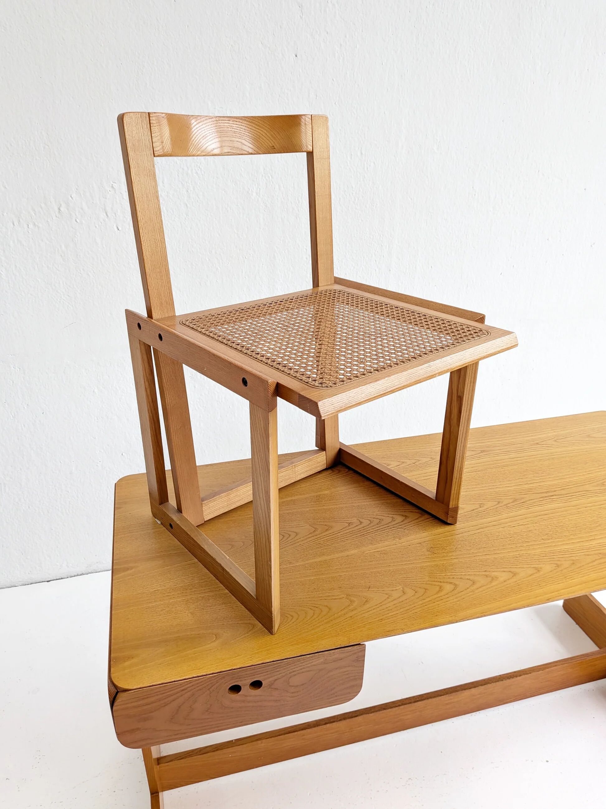 Midcentury desk & matching armchair by Derk Jan De Vries 1970s