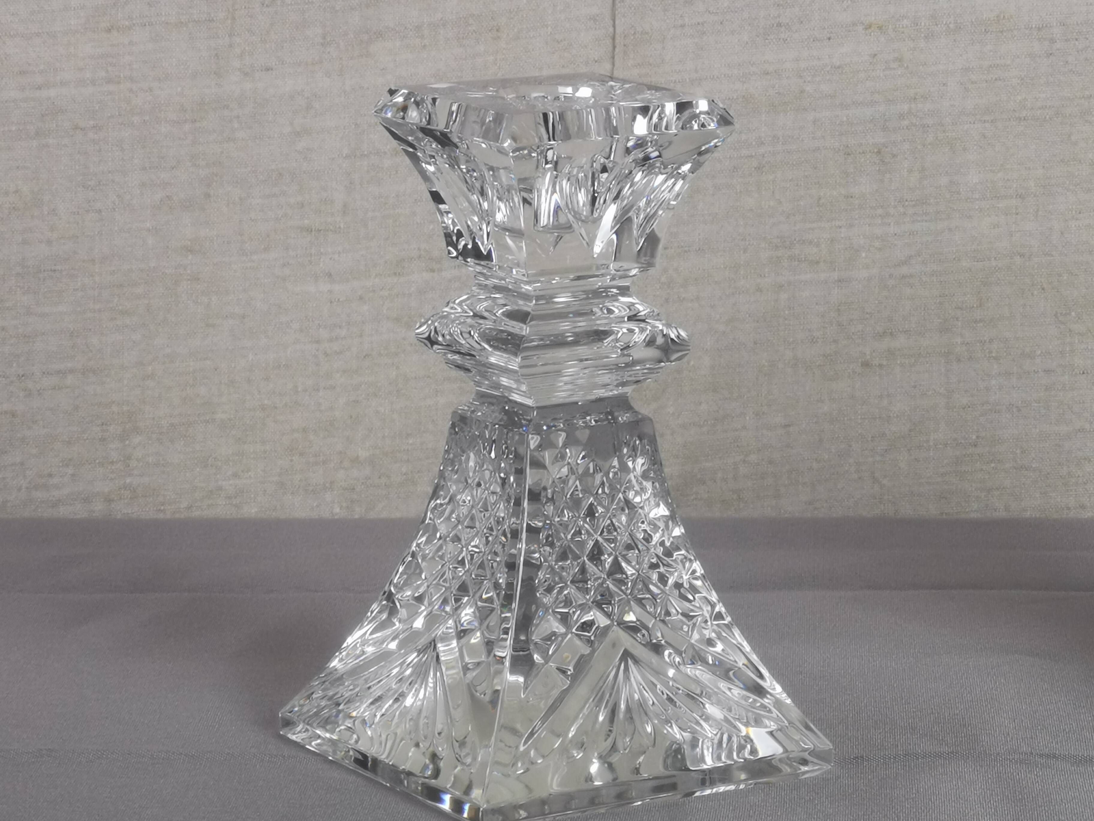 Pair of “waterford crystal” candle holders
