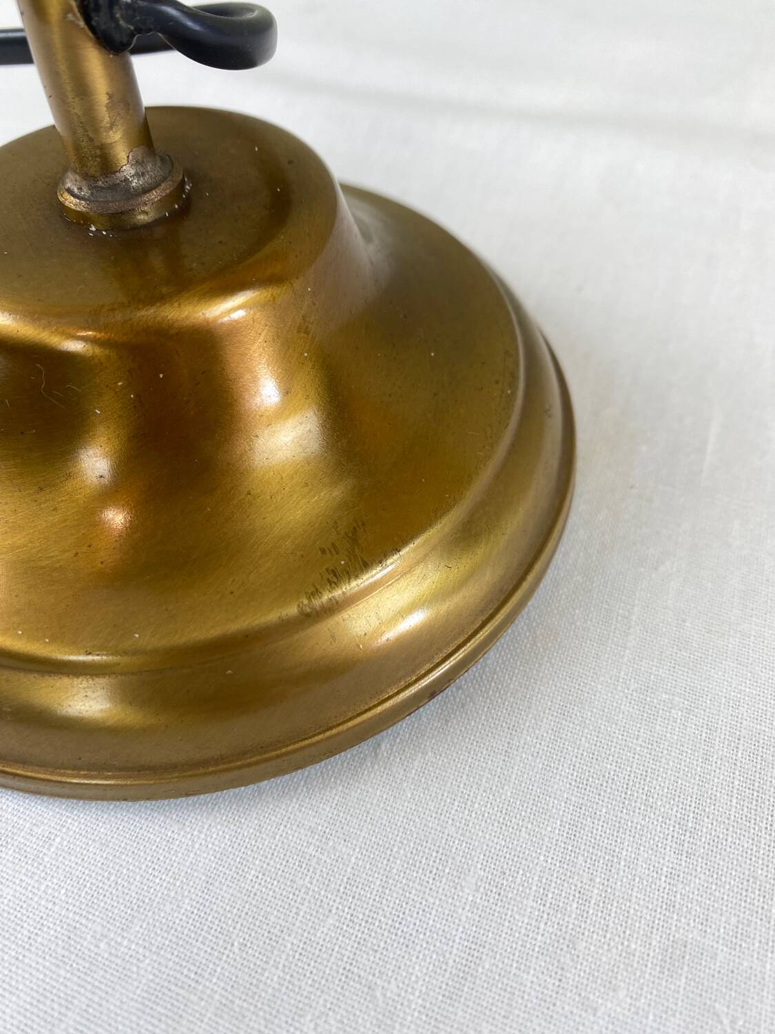 Lampe tulipe en laiton