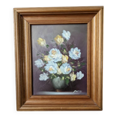 Acrylic painting on canvas still life old bohemian countryside