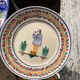 6 Quimper plates with old ceramic characters