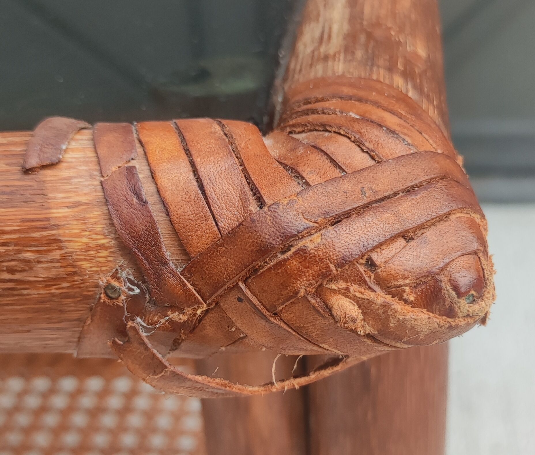 Vintage coffee table bamboo and rattan