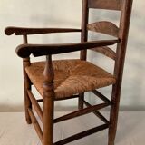 Vintage straw children's chair