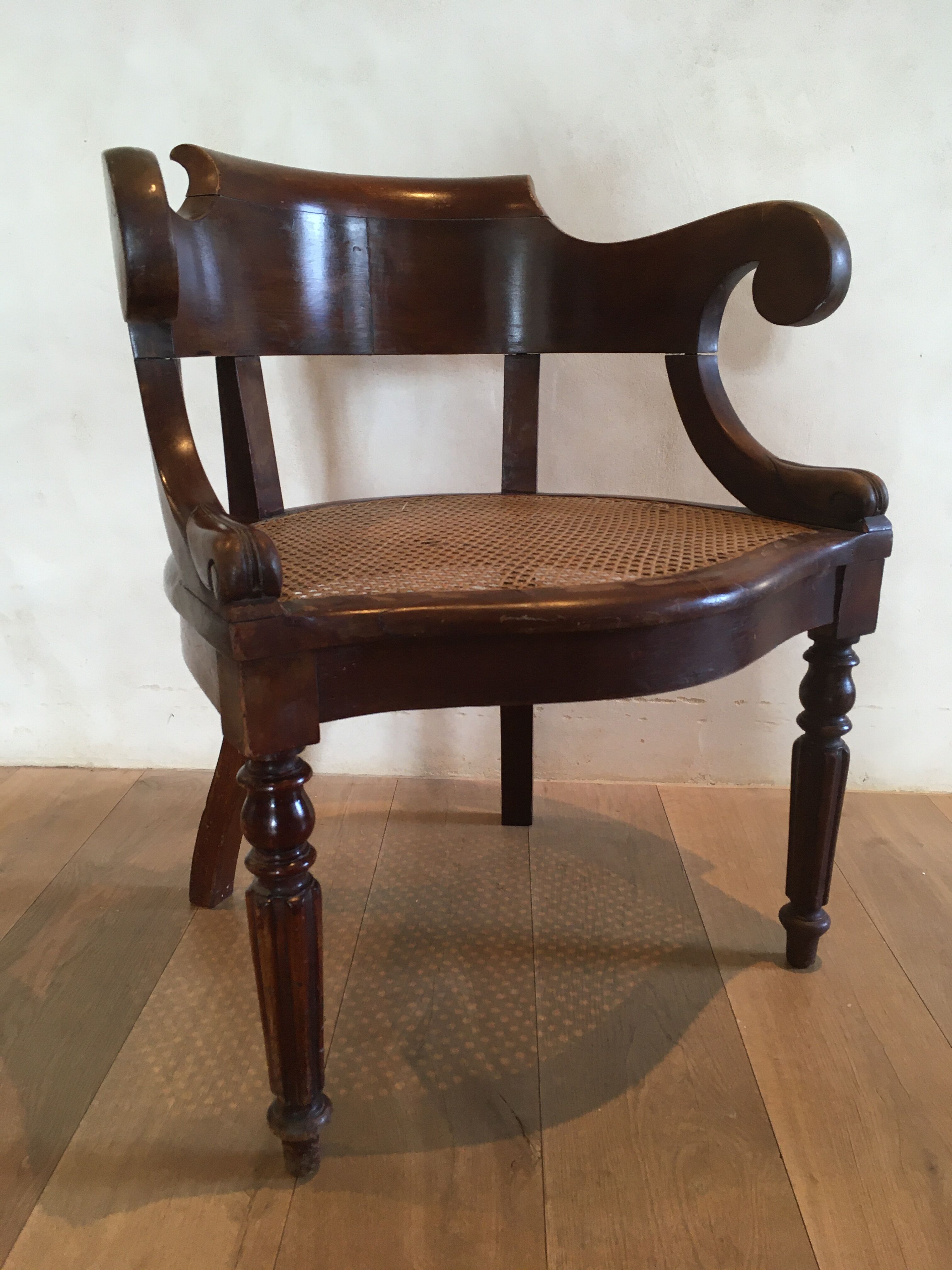 Louis Philippe office chair. Nineteenth century.