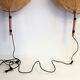 Set of 2 Uchiwa bamboo and rice paper wall lights by Ingo Maurer, Germany 1973