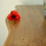 Louis XV style console living room table in walnut