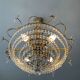 Crystal grapevine waterfall chandelier from the 70s