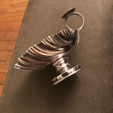 Empty pocket in silver metal