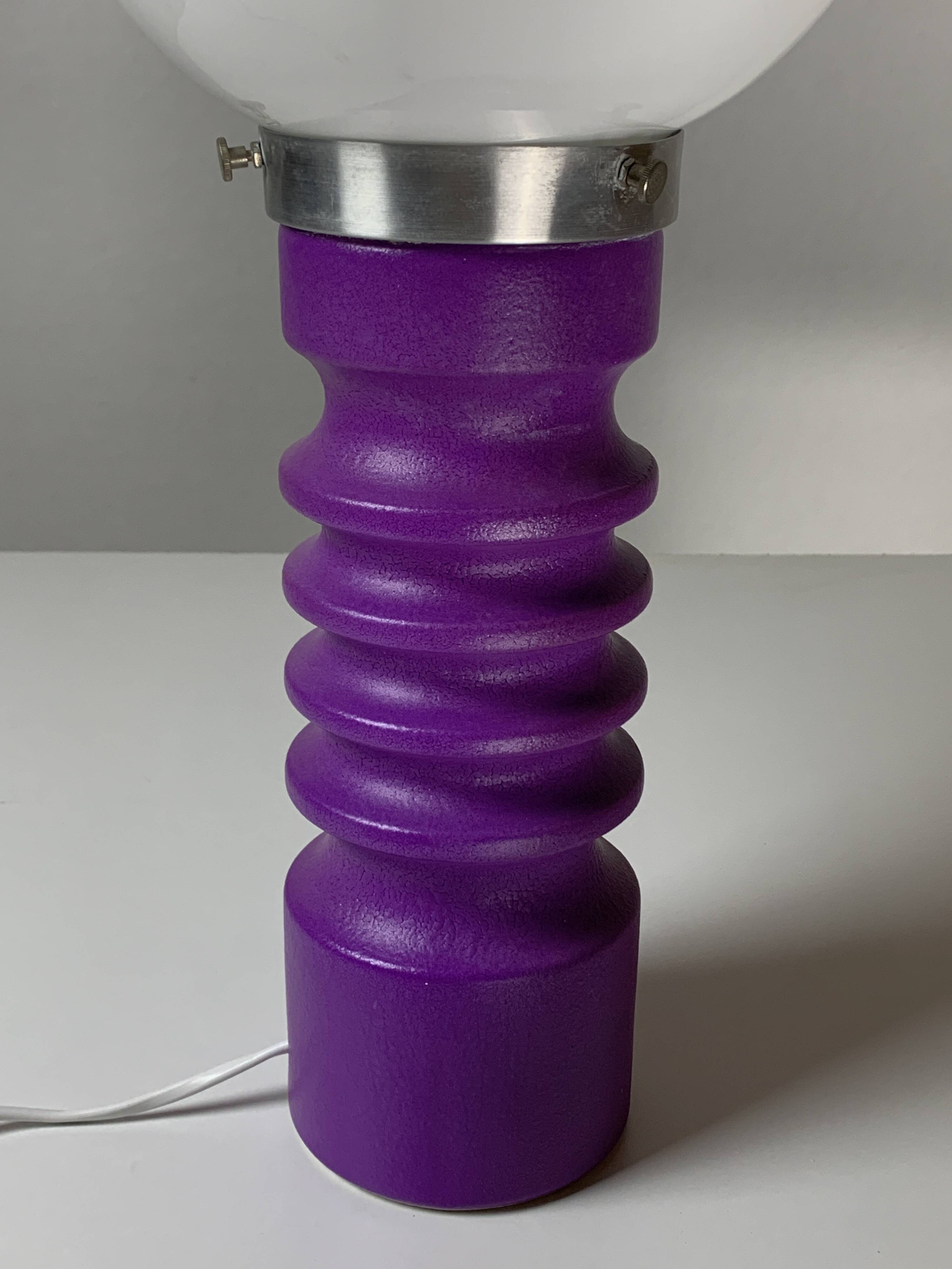 Midcentury space age ceramic table lamp by Cari Zalloni for Steuler