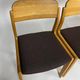 6 oak chairs by Henning Kjaernulf dining chair vintage Danish