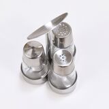 Set of condiments Marianne Denzel salt and pepper, Berndorf, Austria, 1960s