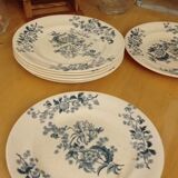 Assiettes terre de fer anciennes