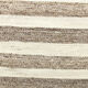 210x300 cm Natural Turkish Kilim, Striped white and brown kilim carpet