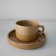 Set of 4 coffee cups in Brenne sandstone, France