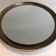 Curved wooden silver mirror