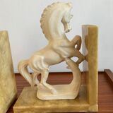 Pair of vintage marble bookends