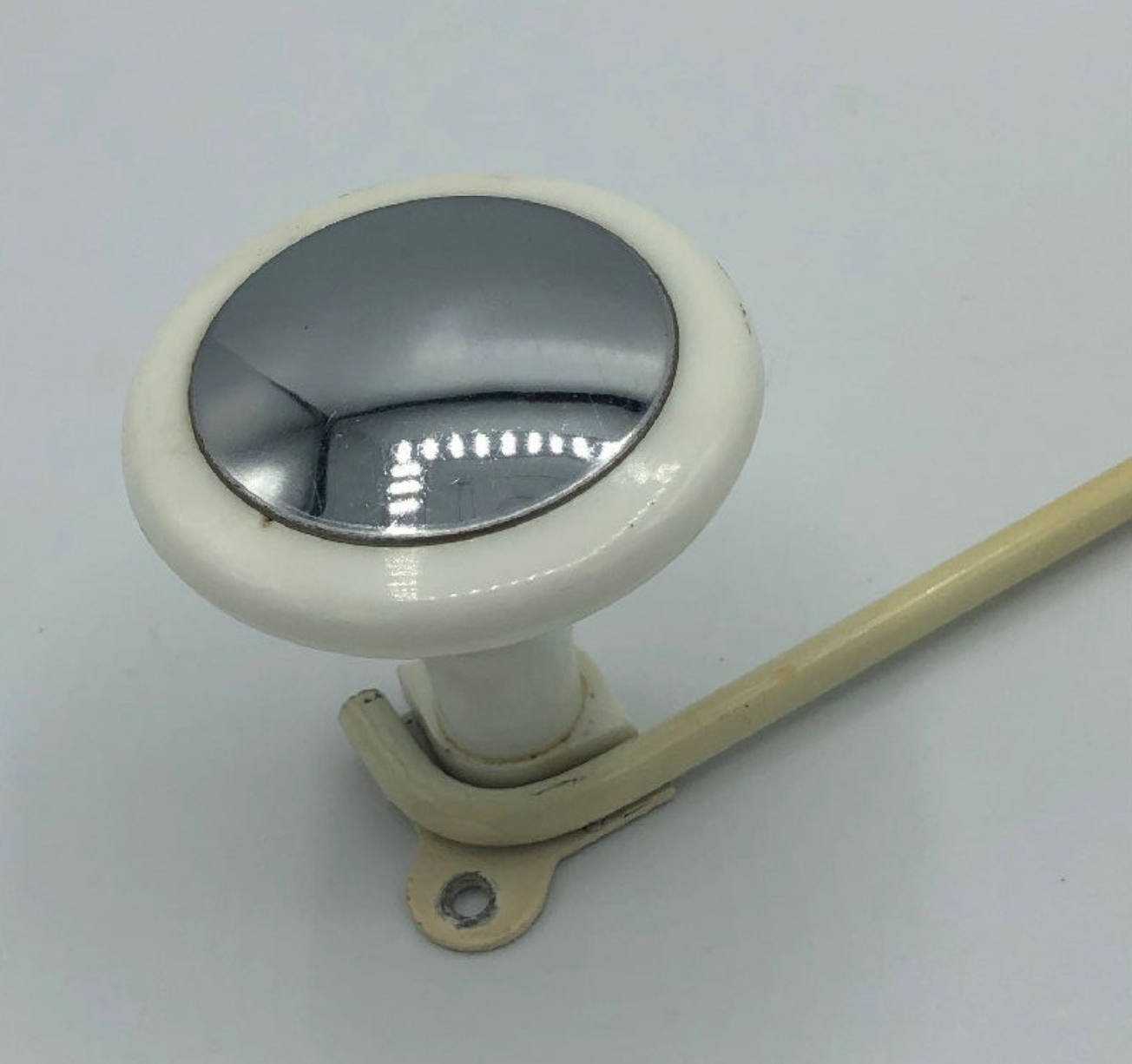 Vintage hook white and chrome