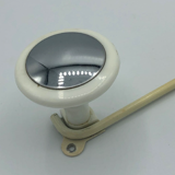 Vintage hook white and chrome