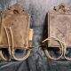 France 19th century pair of finely chiseled bronze sconces