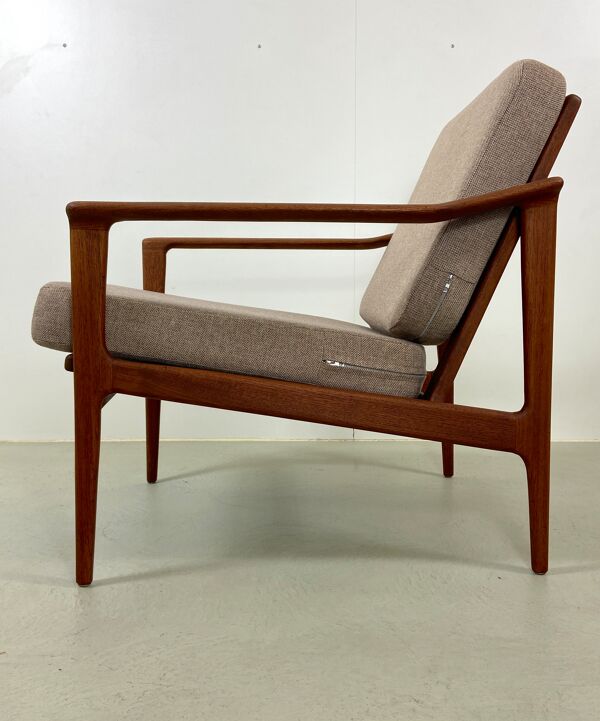 Fauteuil danois en teck par Ib Kofod-Larsen pour Selig