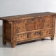 Low buffet in elm with four doors and three drawers – China, circa 1930