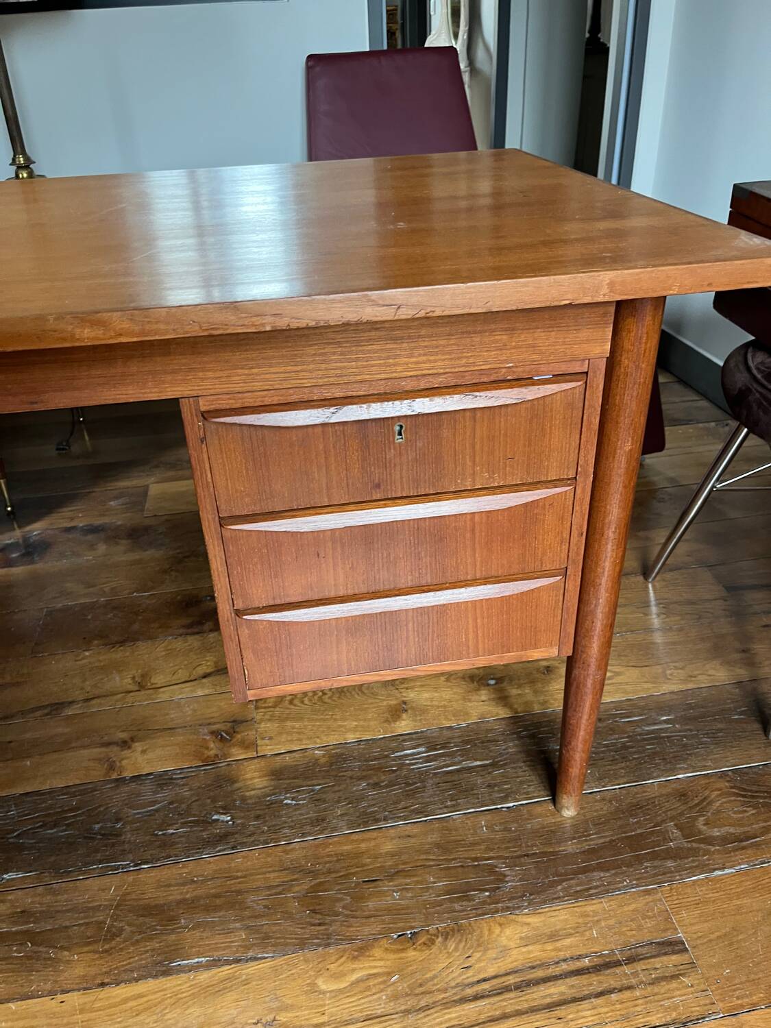 Scandinavian Danish teak desk
