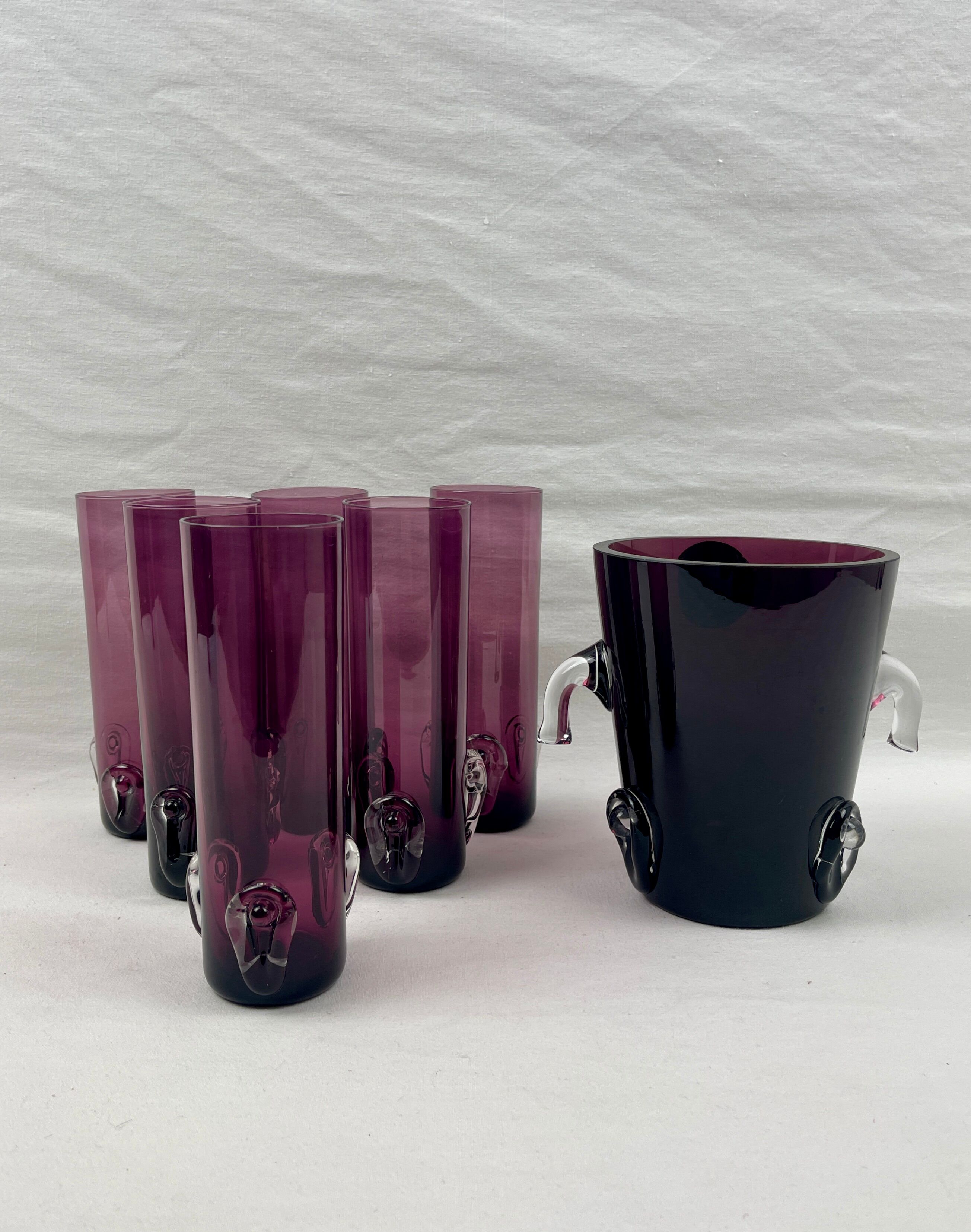 Orange glasses, long drink and purple ice bucket Rotterdam Fantasy