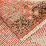 Tapis turc rouge pâle, 75x385cm