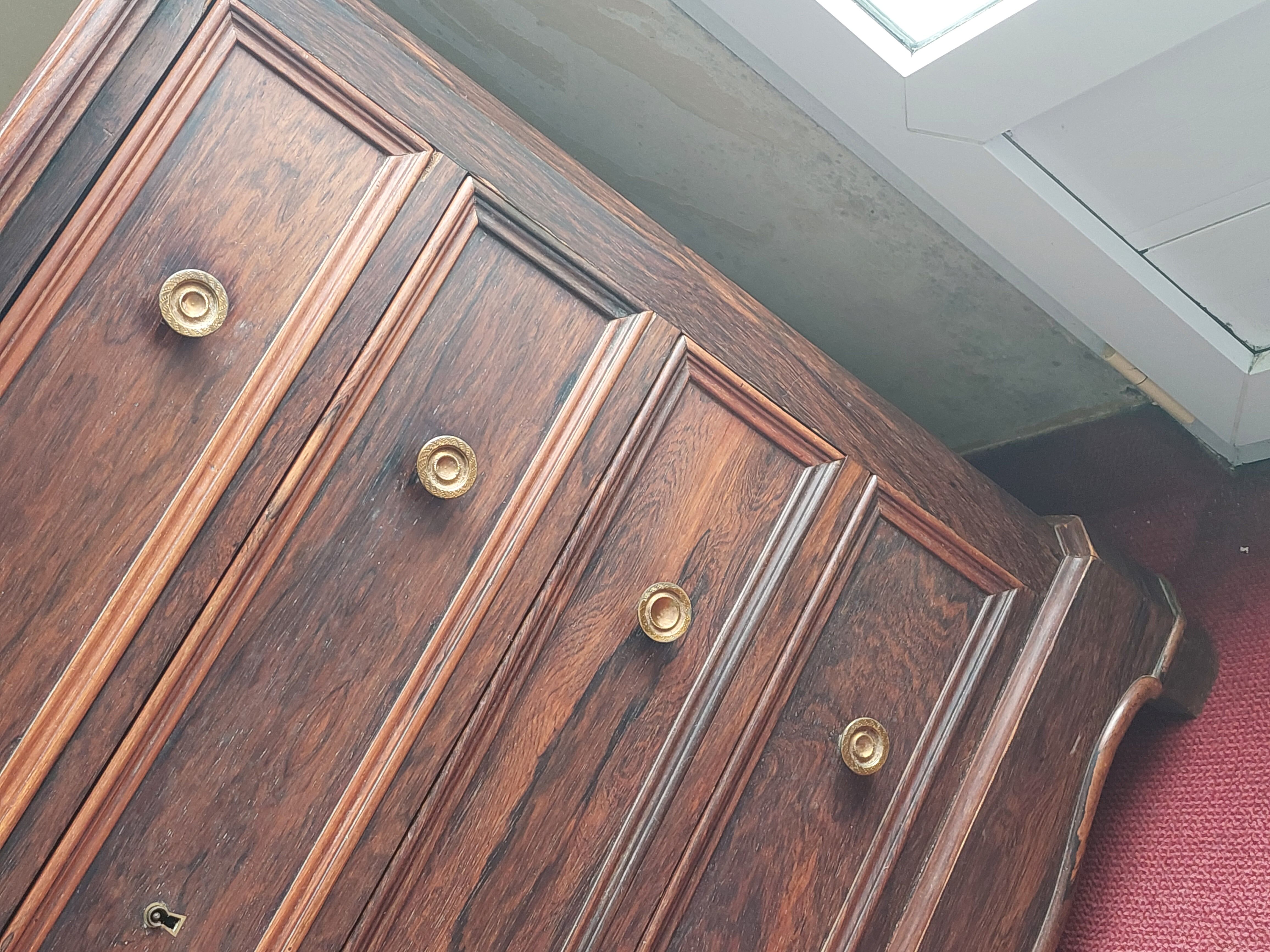 Chest of drawers 1900/20 in macassar wood 4 drawers