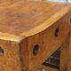 Vintage english sycamore butchers block on stand
