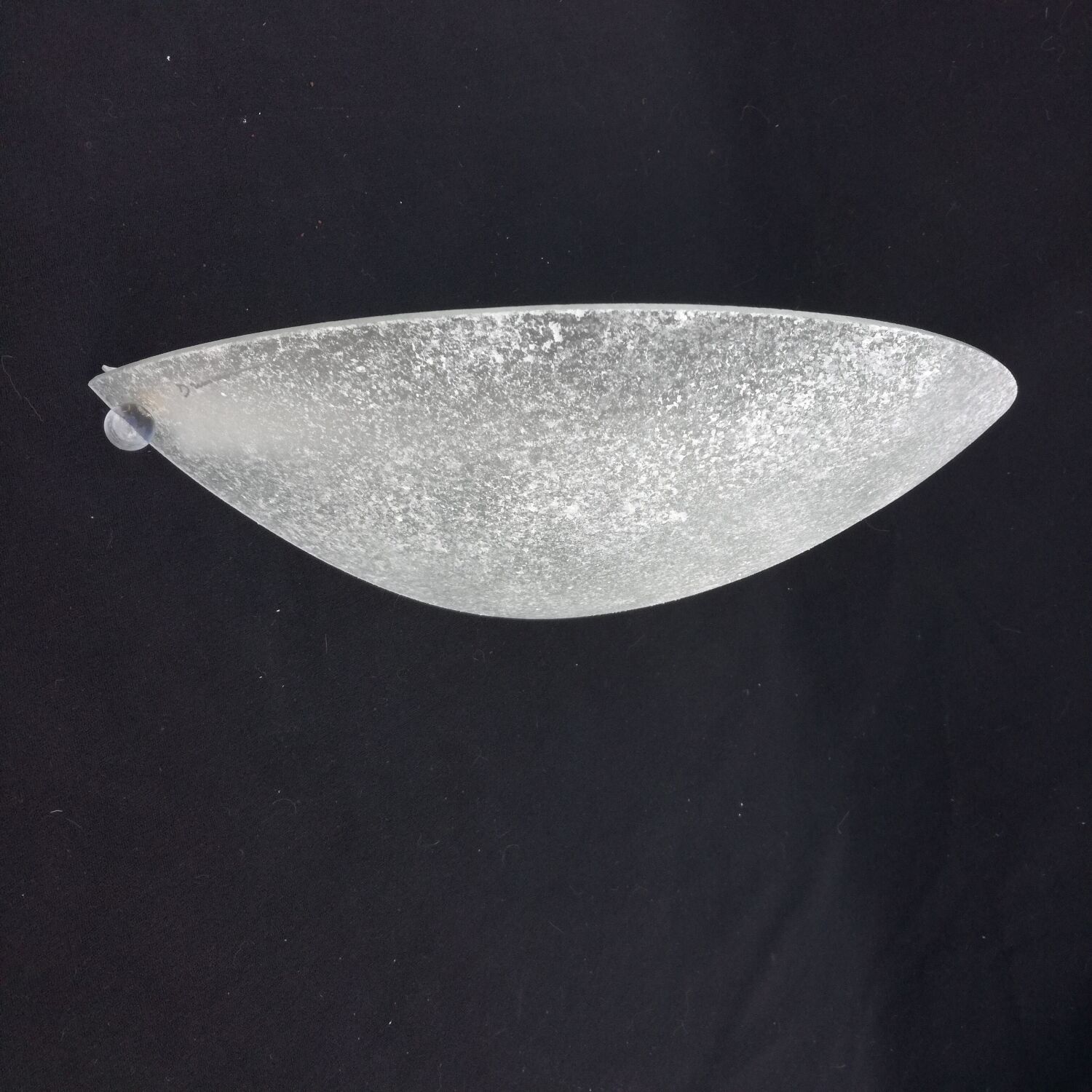 Wall lamp Demi-Lune Drimmer in worked glass 40 cm