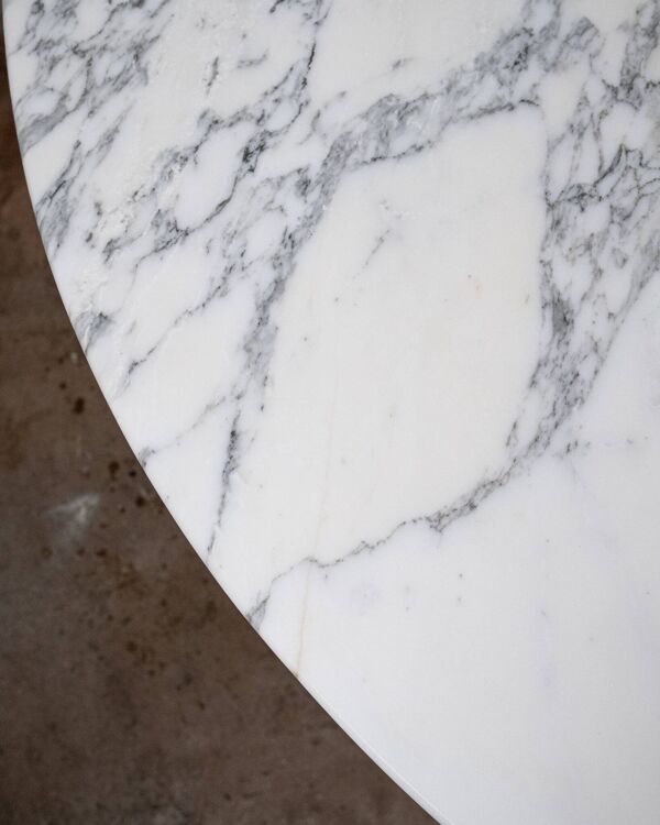 Table Super Malta en marbre de Calacatta, Roche Bobois, 1980s