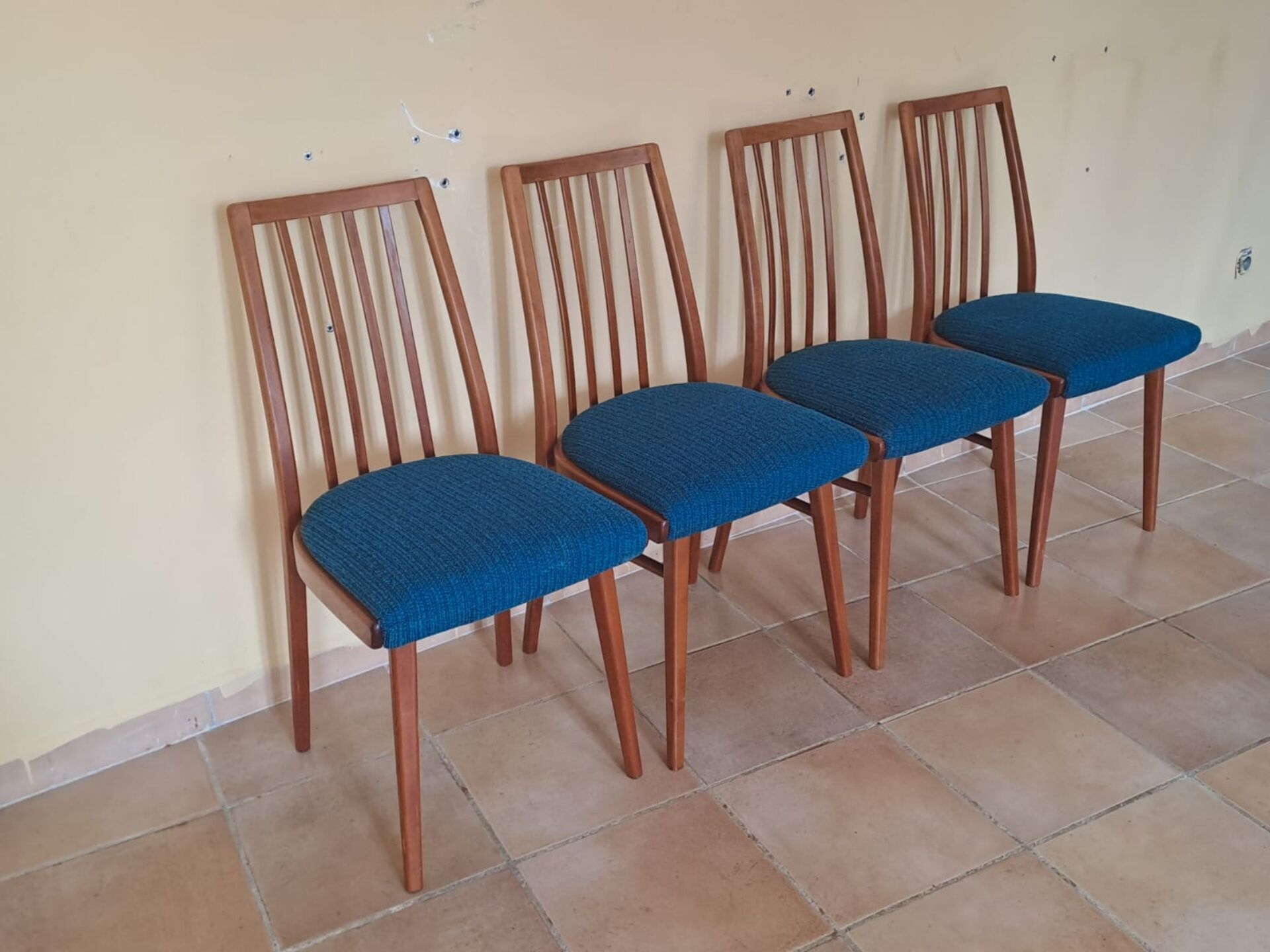 Set of 4 Antonin Šuman chairs by Interier Praha, Czechoslovakia 19